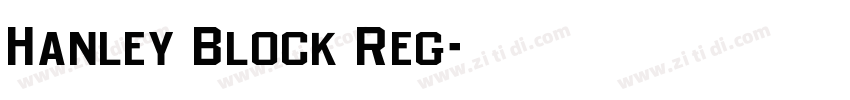 Hanley Block Reg字体转换